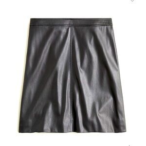 J Crew Faux leather mini. Lightweight. Stretchy. Lined.